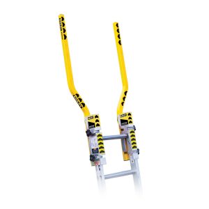 EXTENSION LADDER STEP THRU SAFETY DEVICE