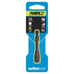 NUTSETTER MAGNETIC S132 1/4IN 65MM POWER 1PK SUPABIT