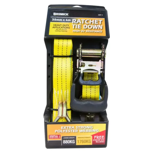 Bremick Ratchet Tie Down 38mm x 6m