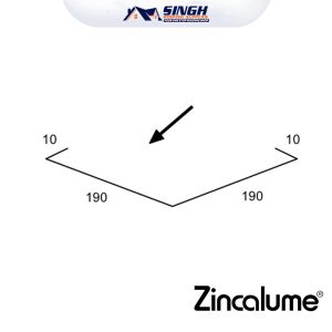 Valley Gutter Flashing .55bmt 190mm - Zincalume®