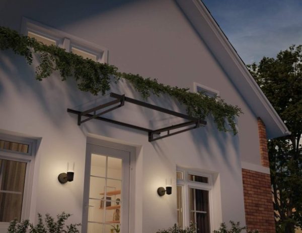 Bremen Door Awning - Aluminium Frame With Clear Acryl Panel - Image 2