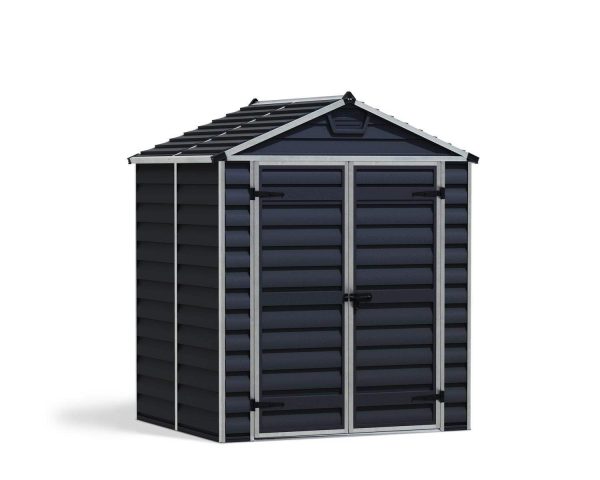 Skylight Garden Shed - Midnight Grey Polycarbonate Panels