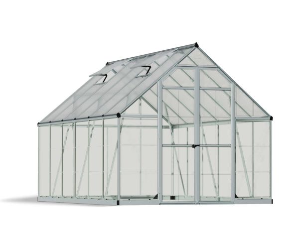 Balance Greenhouse - Silver Aluminium Frame & Hybrid Polycarbonate Panels