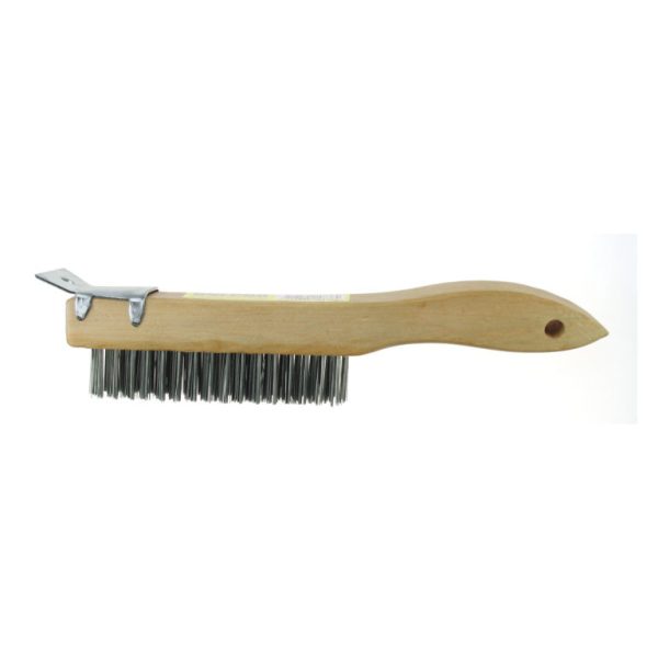 Uni - Pro Wire Brush With Metal Scraper