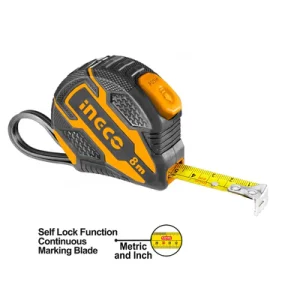 Ingco Measuring Tape Rubber Case 8M X 25M
