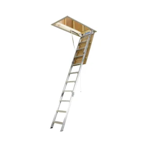 Bailey Dom 170kg Aluminium Folding Attic Ladder - (2.34m/3.12m)