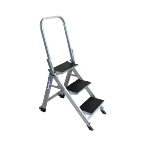 Bailey Stairway Ladder 3 Step with Safety Rail 150kg Ind