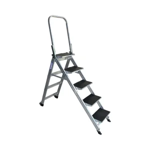 Bailey Stairway Ladder 5 Step with Safety Rail 150kg Ind