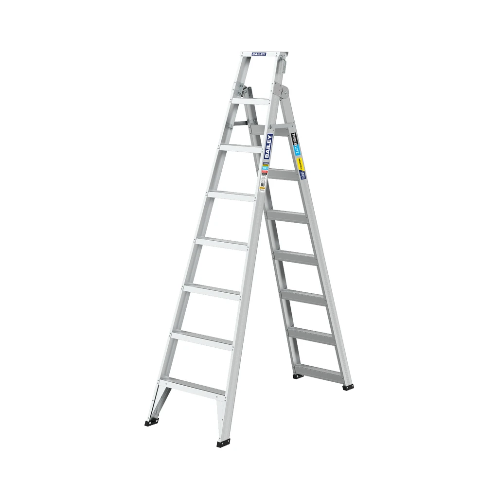 Bailey Trade Lyte 150kg Aluminium Dual Purpose Ladder 2.4m/4.4m (8 Step)