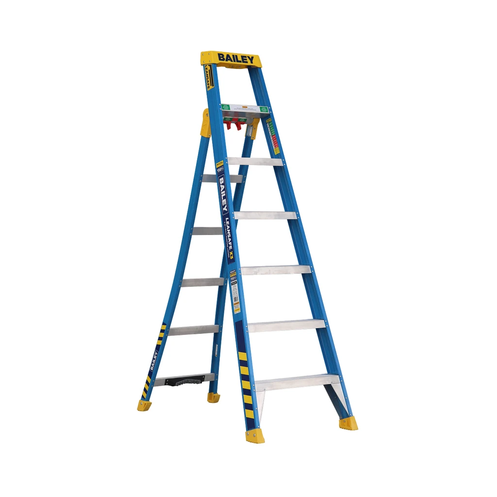 Bailey X3 Leansafe 150kg Fibreglass 3 in 1 Ladder 2.1m (7 Step)