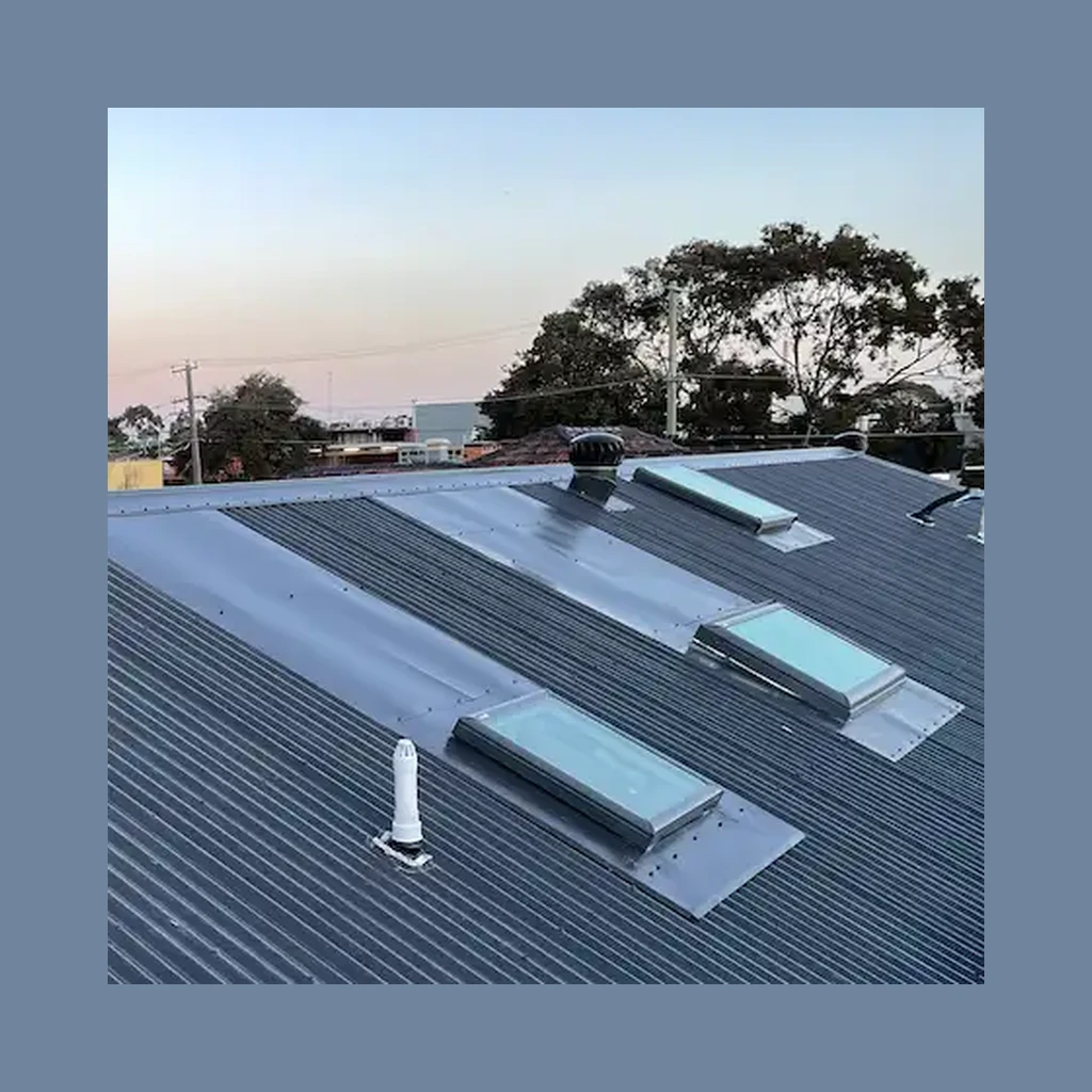 VELUX FCM flat roof skylight with custom flashing
