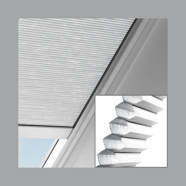 VELUX honeycomb and pleated translucent skylight blinds